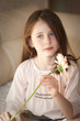 Girl with a flower Girl with a flower