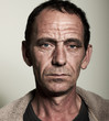 closeup portrait of old man