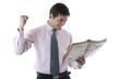 Photo: Successful Businessman With Newspaper Successful Businessman With Newspaper
