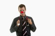 Foto: Doctor with stethoscope and clown's nose Doctor with stethoscope and clown's nose