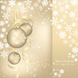 elegant christmas background with baubles and snowflakes elegant christmas background with baubles and snowflakes
