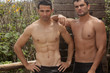 Foto: Handsome Men Taking Shower Handsome Men Taking Shower