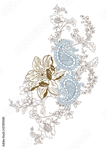Vector: Paisley design Paisley design