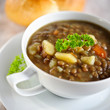 selbstgemachte linsensuppe