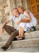 Mature man married with younger woman