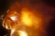 Abstract background women face in light.