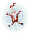 Vektor: Santa the angel Santa the angel