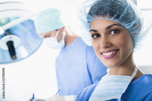 Photo: Medical personnel in operating room Medical personnel in operating room