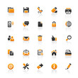 Orange Black Web Icons