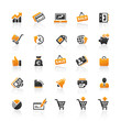 Orange Black Web Icons