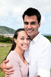 Foto: portrait of a hispanic couple in love portrait of a hispanic couple in love