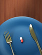 pill on a dish