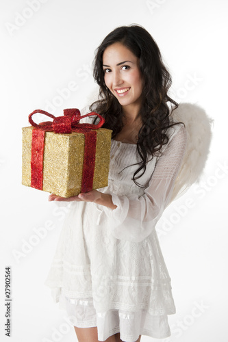 Photo: Christmas Angel with gift Christmas Angel with gift
