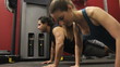 Duo Pushups in Gym