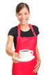 Foto: Waitress serving coffee Waitress serving coffee