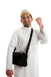Ethnic man victory fist success