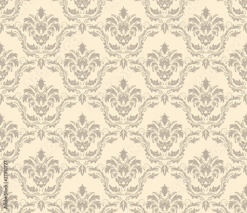 Vector: seamless damask pattern seamless damask pattern