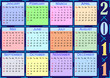color calendar 2011