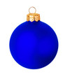 Pink dull christmas ball on white background