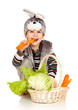 Photo: little boy in a suit of a rabbit little boy in a suit of a rabbit