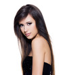 Sensuality  beautiful  woman with long  hair