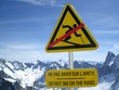 Skiing forbidden