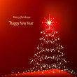 Christmas  background with tree