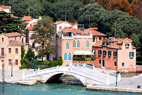 Photo: bridge and houses of Venice bridge and houses of Venice