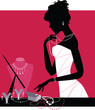 Lady wearing accessories