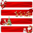 Christmas banners with Santa-Claus Christmas banners with Santa-Claus