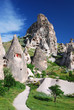Uchisar, Turkey. One of the landmark villages of Cappadocia.