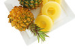 raw pineapples and slices