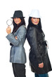 Detectives women with hats