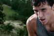 Exhausted runner