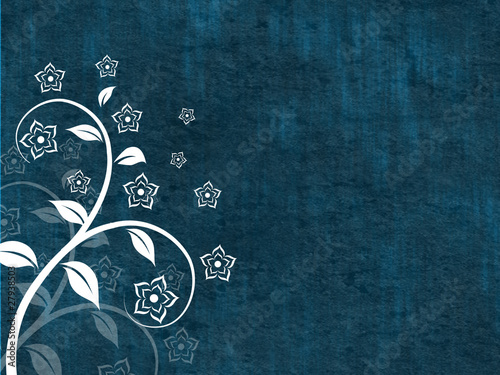 Illustration: Grunge Floral Background Grunge Floral Background