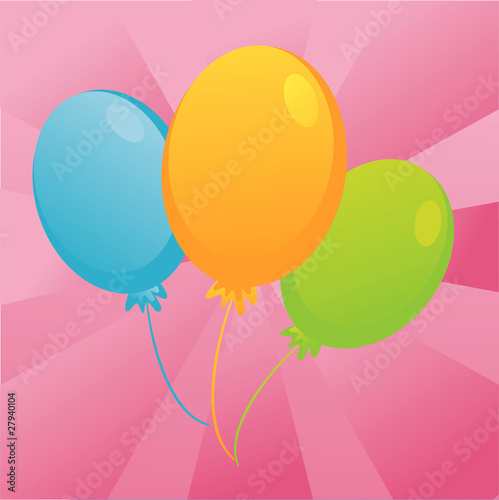 birthday balloons background. irthday balloons background