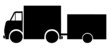 Lastwagen mit Anhänger