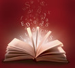 book with letter