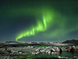 Jökulsárlón and aurora. Jökulsárlón and aurora.