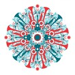Beautiful symmetric pattern on a musical theme