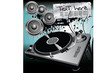 Turntable dj rock