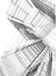 3D construction. Concept - modern architecture and designing. 3D construction. Concept - modern architecture and designing.