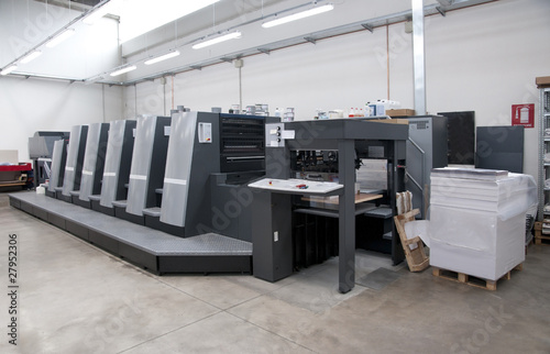 Photo: Press printing (printshopt) - Offset machine Press printing (printshopt) - Offset machine