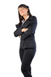 woman with crossed hands