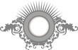 Elegance Silver Gray Floral Curves Ornate Frame Elegance Silver Gray Floral Curves Ornate Frame