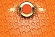 Glow Gold Ornate Over Orange Yellow Wallpaper Glow Gold Ornate Over Orange Yellow Wallpaper