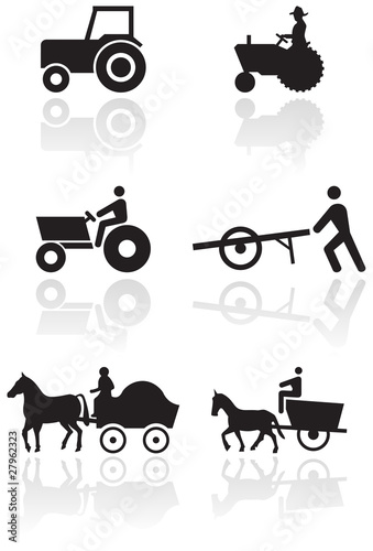 Vector: Vector set of different farmer symbols. Vector set of different farmer symbols.