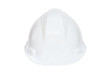 White hard hat on white background