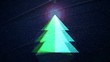 Spinning Christmas Tree Blu Background