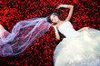 bride in the flowers bride in the flowers